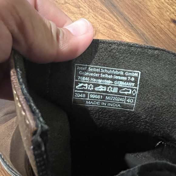 Josef Seibel Germany Ankle Boots Women's size 40 Dark Brown Leather Sienna 81 - Picture 12 of 13